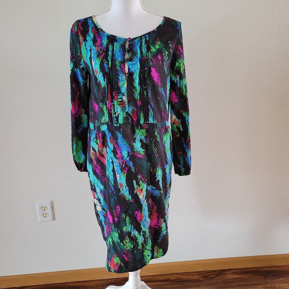 Charlie Jade Scoop Neck Long Sleeve Midi Dress